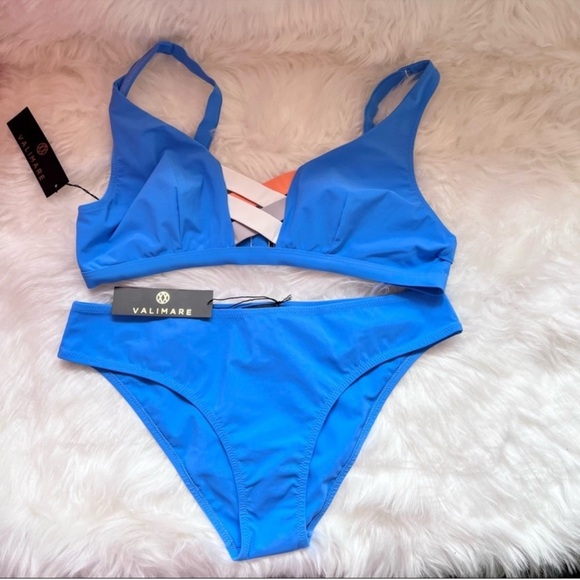 New! RARE VALIMARE Bandage Color Block Bikini Set - Picture 5 of 10